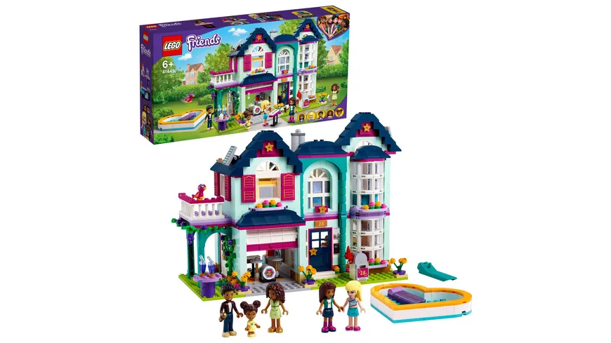 LEGO Friends 41449 Andreas Haus Set, Puppenhaus mit Mini-Puppen
