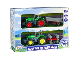 Mueller Toy Place Traktor mit Anhaenger 2er Set 4 fach sortiert 1 Stueck