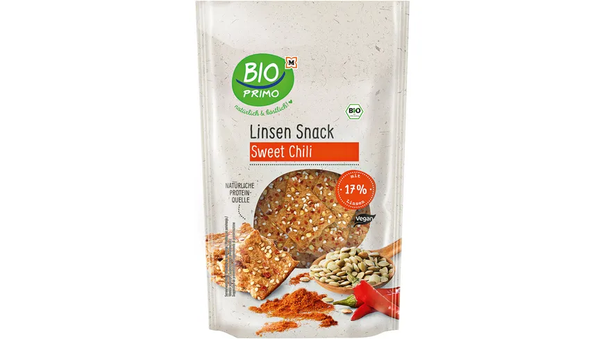 Bio Primo Linsen Snack Sweet Chili mit 17% Linsen