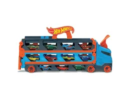 Hot Wheels 2 in 1 Rennbahn Transporter inkl 3 Spielzeugautos