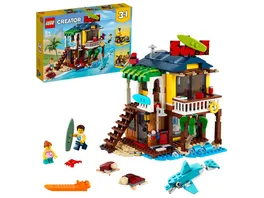 LEGO Creator 31118 3 in 1 Surfer Strandhaus Spielzeugset fuer Kinder ab 8