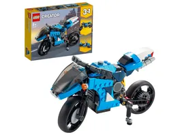 LEGO Creator 31114 3 in 1 Gelaendemotorrad Kinderspielzeug Superbike Set