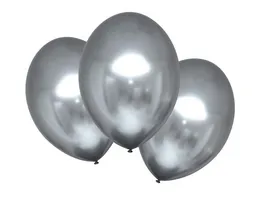 Amscan 6 Latex Balloons Satin Luxe Platinum 27 5cm