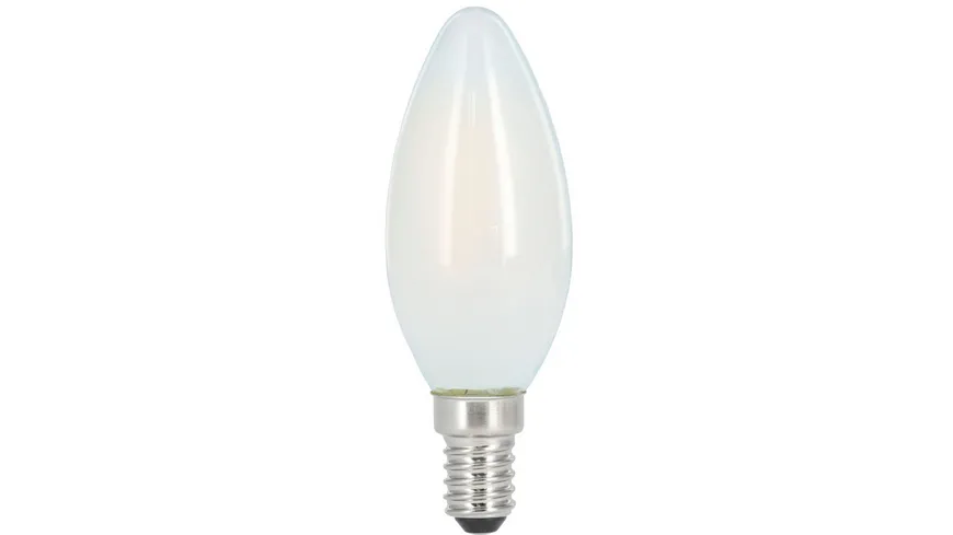Xavax LED-Filament, E14, 470lm ersetzt 40W, Kerzenlampe, Matt, Warmweiß, 2 Stück