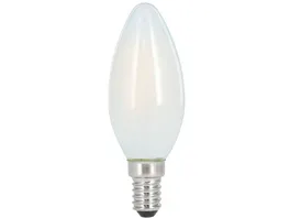 Xavax LED Filament E14 470lm ersetzt 40W Kerzenlampe Matt Warmweiss 2 Stueck