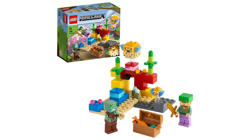 LEGO 21164 Minecraft Das Korallenriff, Konstruktionsspielzeug