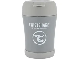 Twistshake Isolier Lebensmittel Container Pastell Grau