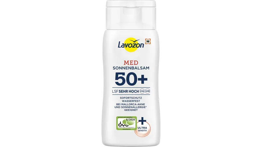 LAVOZON Sonnenbalsam MED LSF 50+ Octocrylenfrei