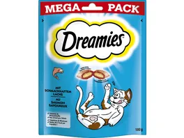 DREAMIES Portionsbeutel Mega Pack mit Lachs 180g