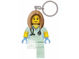 LEGO Krankeschwester Schluesselanhaenger mit Taschenlampe 6 cm in Geschenkpackung