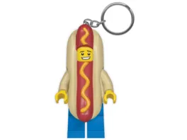 LEGO Hot Dog Schluesselanhaenger mit Taschenlampe 6 cm in Geschenkpackung