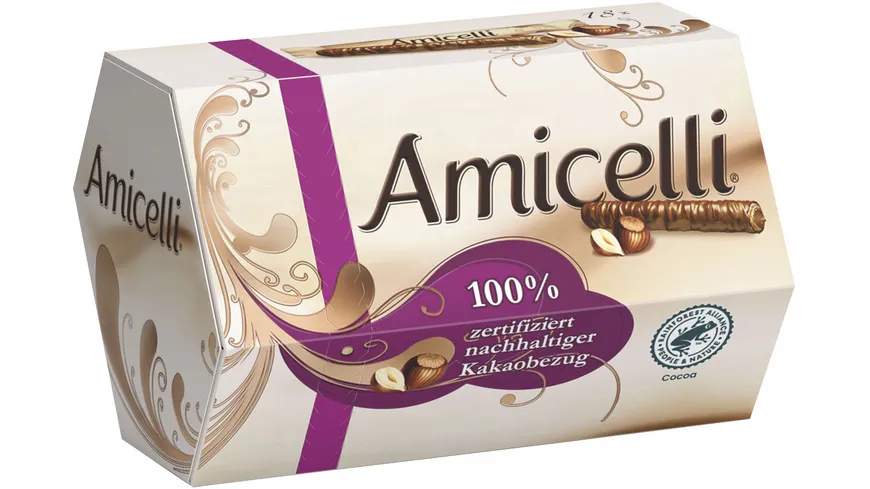 Amicelli Waffelröllchen Haselnuss Schokolade