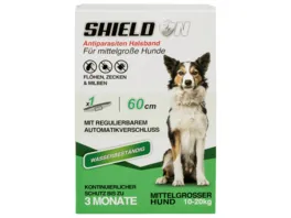 SHIELD ON Ungezieferhalsband fuer grosse Hunde