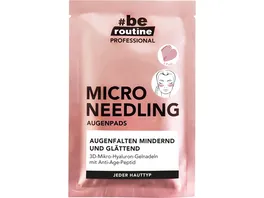be routine Micro Needling Augenpads