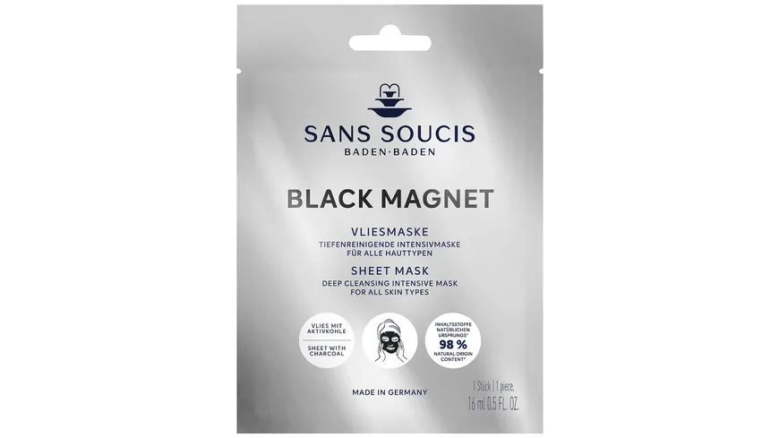 SANS SOUCIS Vliesmaske Black Magnet