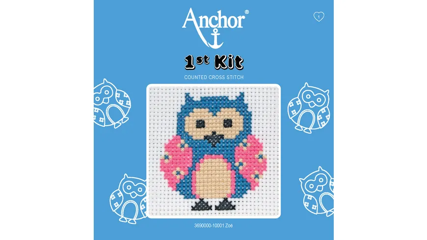 Anchor Stickset 1st Kit - Zoe, die Eule