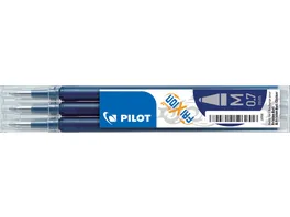 PILOT Tintenrollermine FriXion Ball Clicker 0 5mm blauschwarz 3er Set