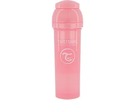 Twistshake Anti Koliken Babyflasche Pastell Pink 330ml