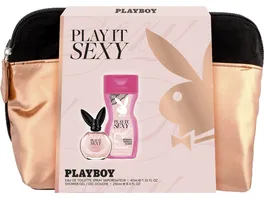 PLAYBOY WOMAN PLAY IT SEXY Geschenk Packung inkl Kosmetiktasche