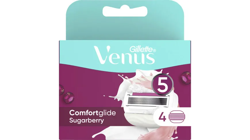 Venus Klingen Gillette Comfortglide Sugarberry System 4er