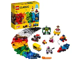 LEGO Classic 11014 Steinebox mit Raedern Bauset