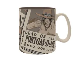 ONE PIECE Ace Wanted Tasse 460ml
