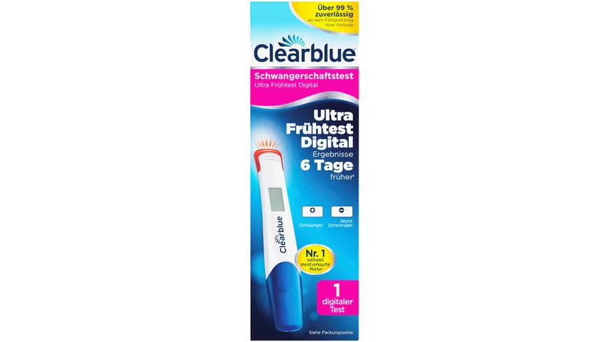 Clearblue Schwangerschaftstest Ultra Fruehtest Digital