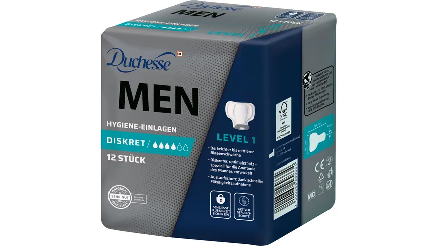 Duchesse MEN Hygiene-Einlagen Level 1