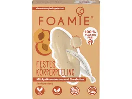 FOAMIE Festes Koerper Peeling More Than A Peeling mit Shea Butter Aprikosenkernen