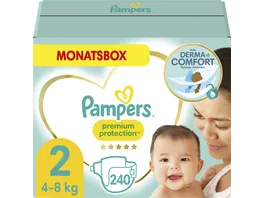 Pampers PREMIUM PROTECTION NEW BABY Windeln Gr 2 Mini 4 8kg MonatsBox 240ST
