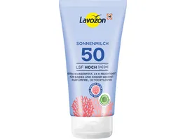 LAVOZON Sonnenmilch LSF 50 Octocrylenfrei