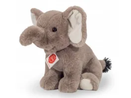 Teddy Hermann Kuscheltier Elefant sitzend 25 cm