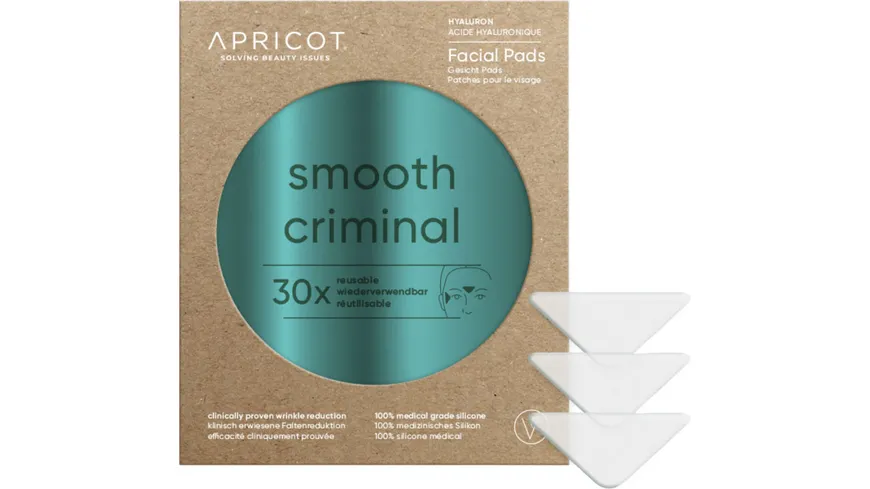 APRICOT Facial Pads mit Hyaluron – smooth criminal