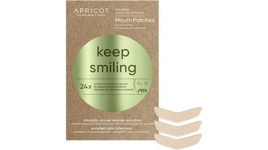 APRICOT Mini Pack Mouth Patches mit Hyaluron – keep smiling