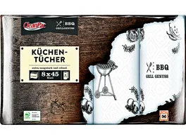 CleanPac BBQ Kuechenrollen 8x45 Blatt