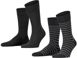 ESPRIT Herren Socken Fine Stripe 2er Pack