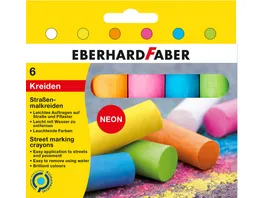 EBERHARD FABER Strassenmalkreiden Neon Kartonetui mit 6 Farben