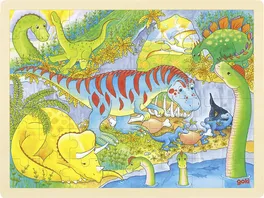Goki Einlegepuzzle Dinosaurier 57724