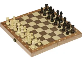 Goki Schachspiel in Holzklappkassette 56921