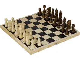 Goki Schachspiel in Holzklappkassette HS040