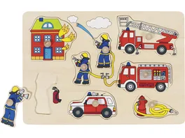 Goki Steckpuzzle Feuerwehr 57907