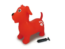 Jamara Huepftier Hund rot mit Pumpe 460454