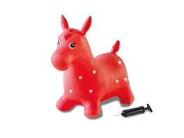 Jamara Huepftier Pferd rot mit Pumpe 460317