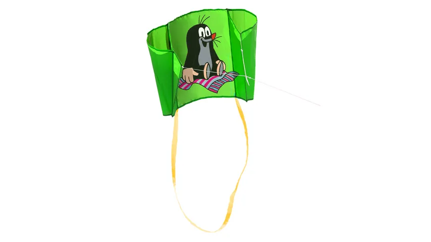 ELLIOT Mini Pocket Kite - Der kleine Maulwurf - Teppich, grün 43 x 33 cm, Druckmotiv, rtf Taschendrachen 1010261
