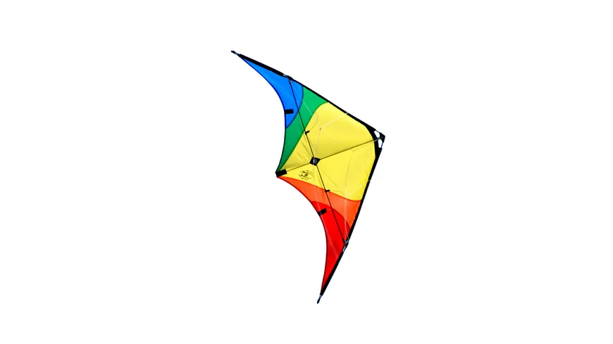 ELLIOT Buddy, rainbow 123 x 55 cm, Gfk-Gestänge, rtf Lenkdrachen 0120015