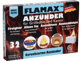 Flamax Grillkohle Kaminanzuender