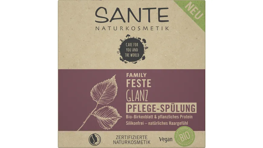 SANTE FAMILY Feste Glanz Pflege-Spülung | Bio-Birkenblatt Protein bestellen pflanzliches online MÜLLER 