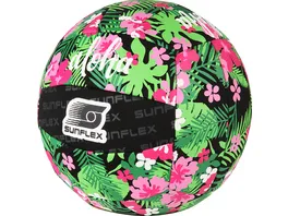 sunflex VOLLEYBALL 3 BEACH UND FUNBALL aus Neopren im TROPICAL FLOWER Design 74922