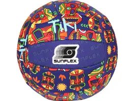 sunflex VOLLEYBALL 3 BEACH UND FUNBALL aus Neopren im TROPICAL TIKI Design 74962