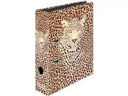 herlitz Motivordner A4 Wild Animals Leopard 8cm